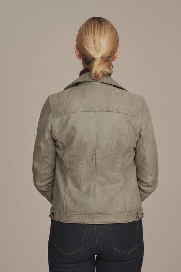 Women's leather biker jacket 