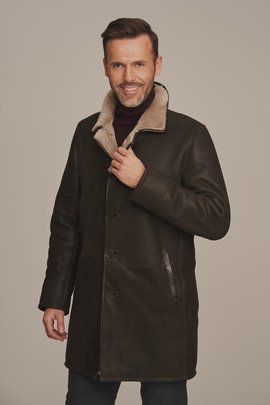 Płaszcz zimowy męski - Kożuch męski klasyczny